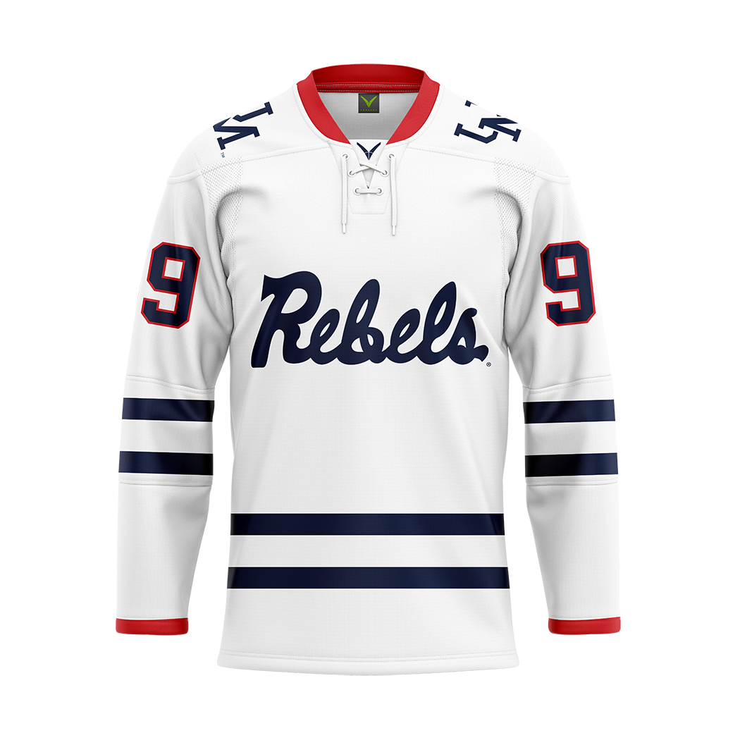 Ole Miss White Custom Hybrid Jersey