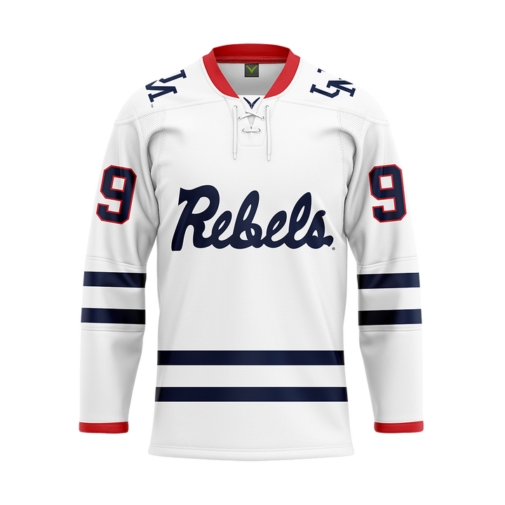 Ole Miss White Custom Hybrid Jersey