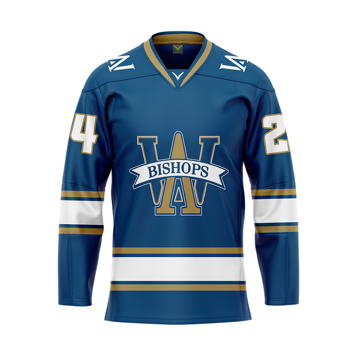 Arch Bishop Blue Custom Sublimated Jersey