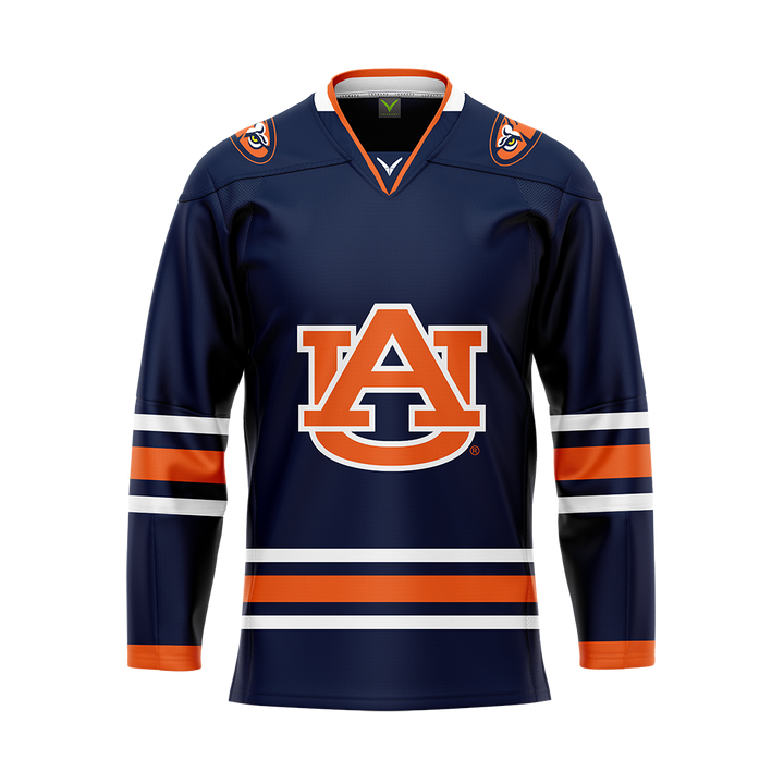 Auburn Dark Authentic Sublimated With Twill Replica Jersey