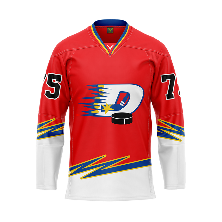 Dynamos Red Sublimated Game Wear Jersey