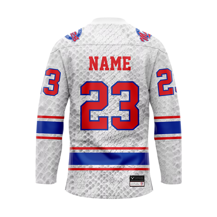 Florida Southern Hockey Gray Custom Replica Sublimated Jersey