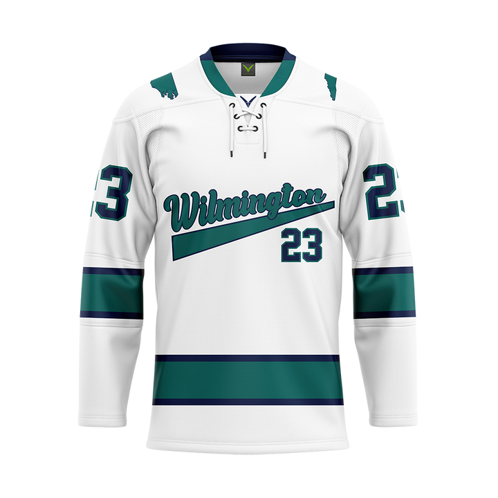 UNC-Wilmington White Sublimated Jersey Customized