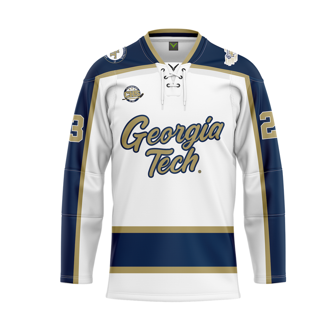 Georgia Tech Custom Sublimated with Tackle Twill Jersey